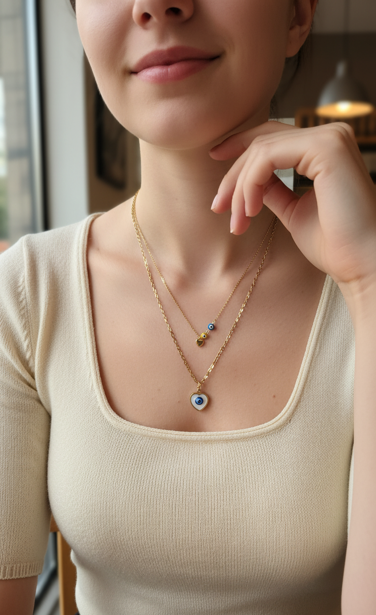 dainty layered necklace