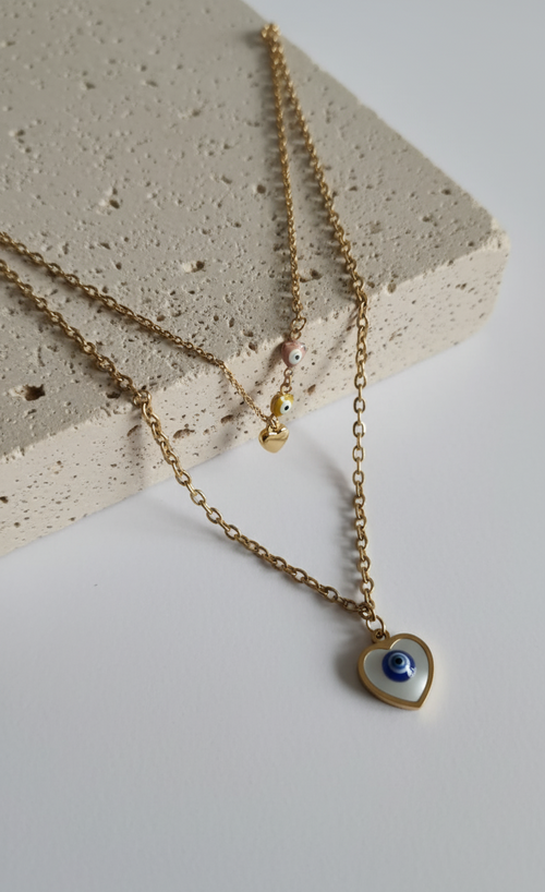 dainty layered necklace