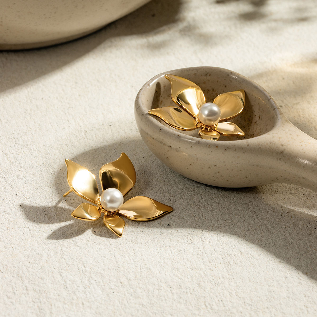 Petal & Pearl Statement Earrings