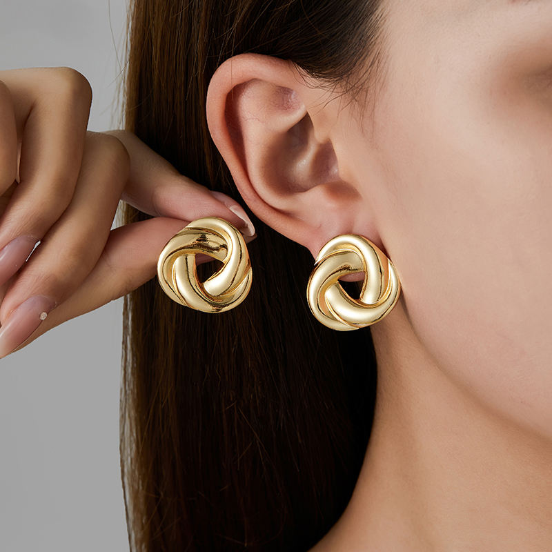 Interlocked Post Earrings