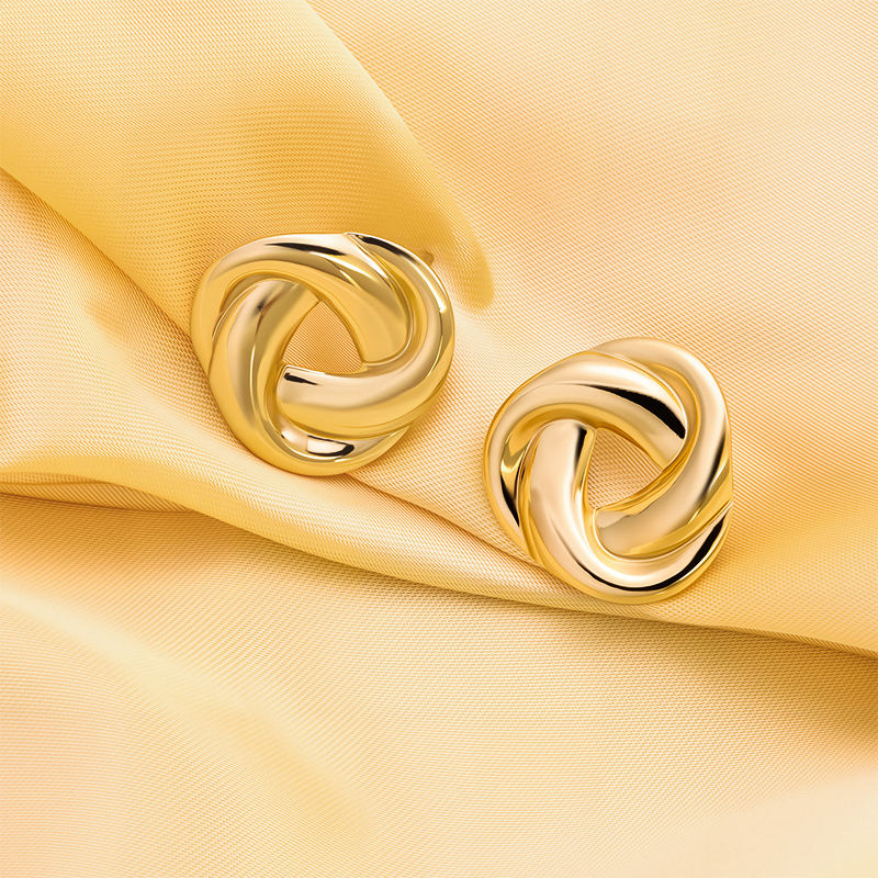 Interlocked Post Earrings