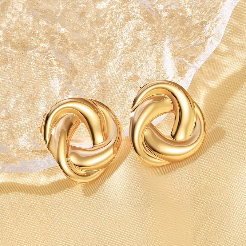 Interlocked Post Earrings