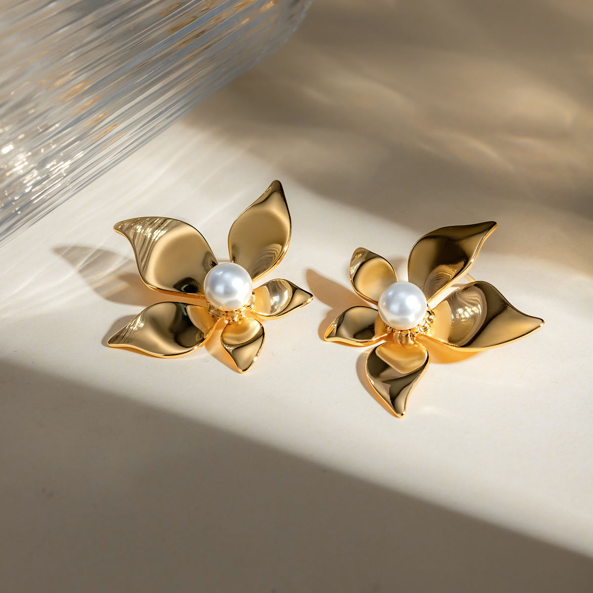 Petal & Pearl Statement Earrings