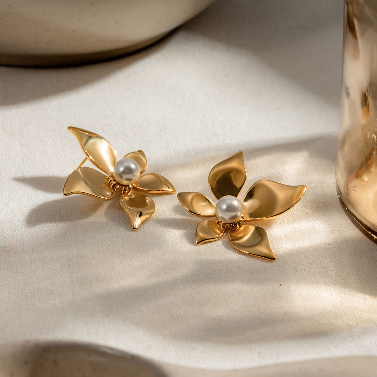 Petal & Pearl Statement Earrings