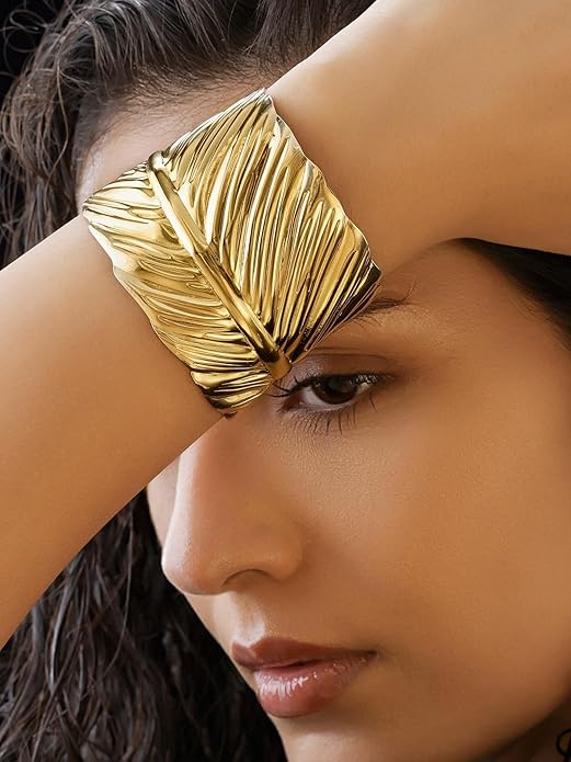 Feather Cuff Bracelet