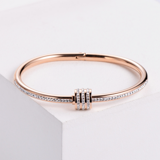 Paved Bar Slider Bangle