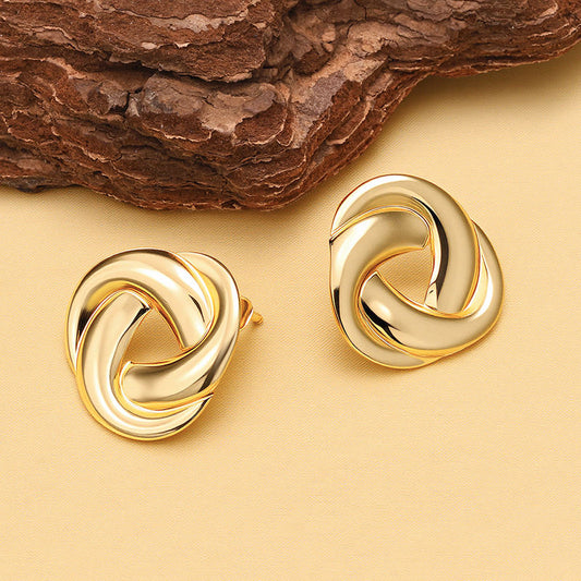 Interlocked Post Earrings