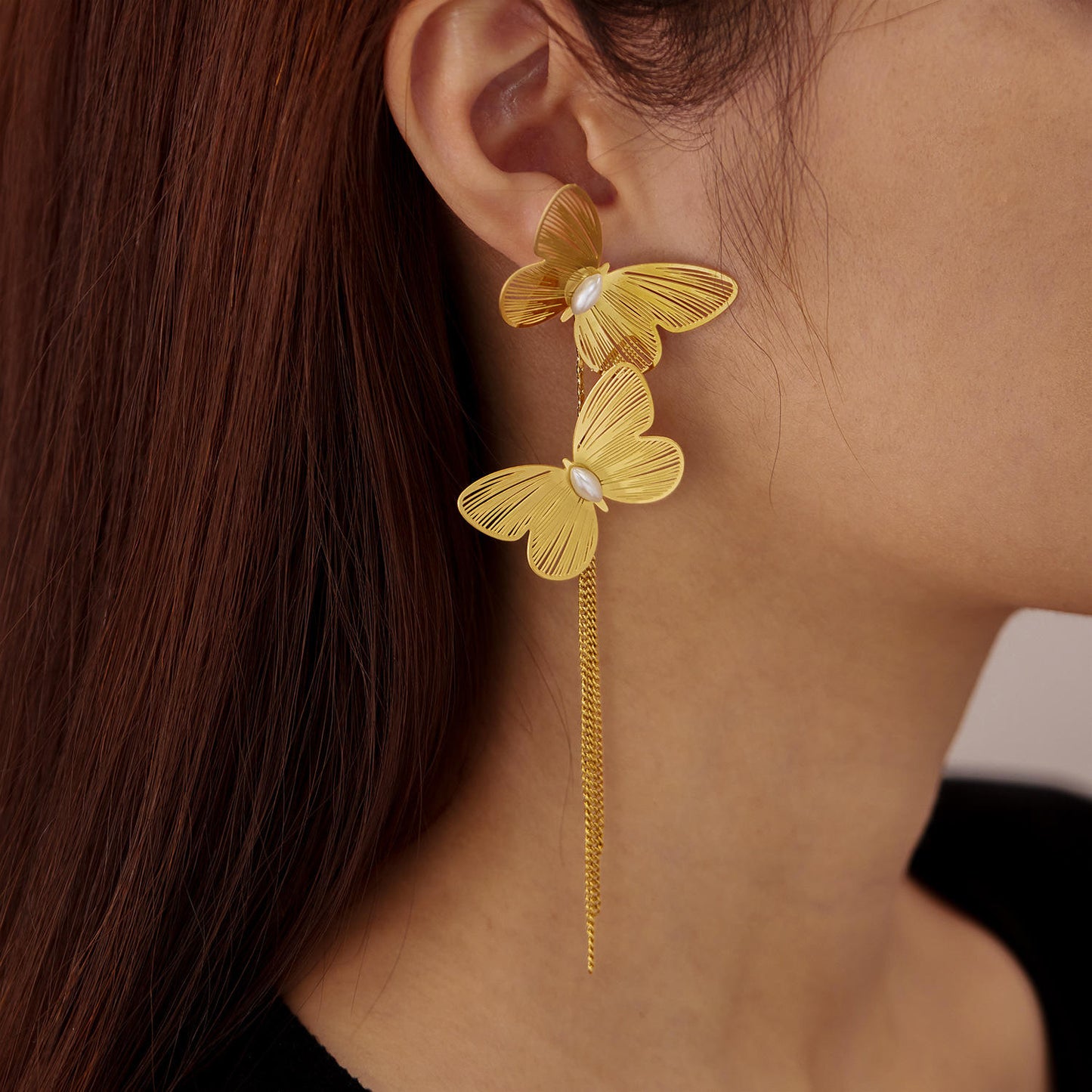 Whisper Wing Drop Earrings