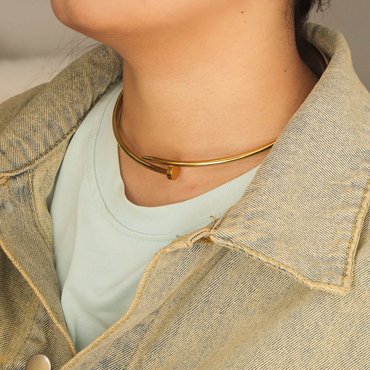 Golden Nail Choker