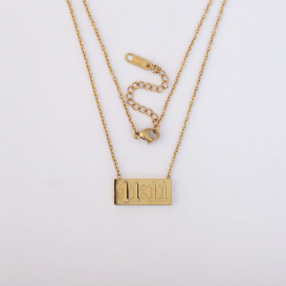11:11 Angel Bar Necklace