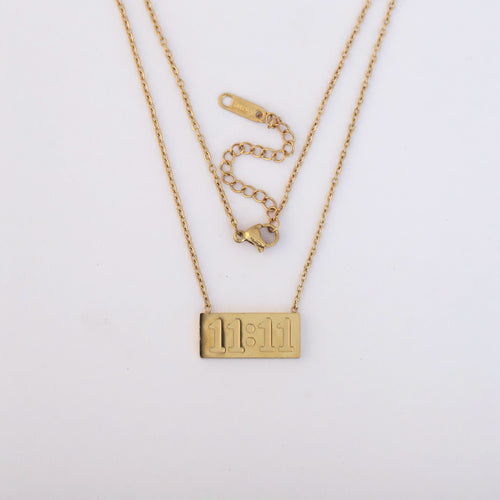 11:11 Angel Bar Necklace